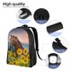 thumbnail image 5 of Fotbe Horse Sunflowers Mochila de Viaje para Laptop, Mochila Ejecutiva Delgada y Resistente 15.6", 5 of 8