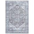 thumbnail image 3 of GLN Rugs Memphis - Indoor, Machine Washable Area Rug 4'x6' Turkish Ice Blue/Gray Home Carpet, 3 of 8