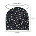 thumbnail image 2 of HOWPAY Slouchy Beanie for Women Men Oversized Windproof Leopard Print Knitted Winter Hats for Cold Weather Soft Warm Unisex Skull Caps, 2 of 3