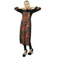 thumbnail image 5 of Phagun Black Rayon Mid Calf Printed Striaght Kurti Women Casual Clothing-20, 5 of 8