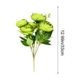 thumbnail image 3 of RuiJiao Silk Small Tea Rose Artificial Flowers Bouquets for Decorations, Faux Floral Arrangements Table Centerpieces, Realistic Fake Peony Roses Bouquet for Home Indoor Vase, 3 of 6