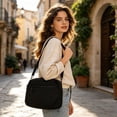 thumbnail image 4 of Bolsa cruzada de nailon para mujer con múltiples bolsillos con cremallera, cartera pequeña y ligera de hombro para uso diario, viajes y actividades al aire libre, 4 of 5