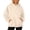 Beige-A, variant on Gtoiithly Pullover Hoodie Solid Color Long Sleeve Front Kangaroo Pocket Thick Warm Lining for Autumn Hiking Outdoor Trips Red-A S
