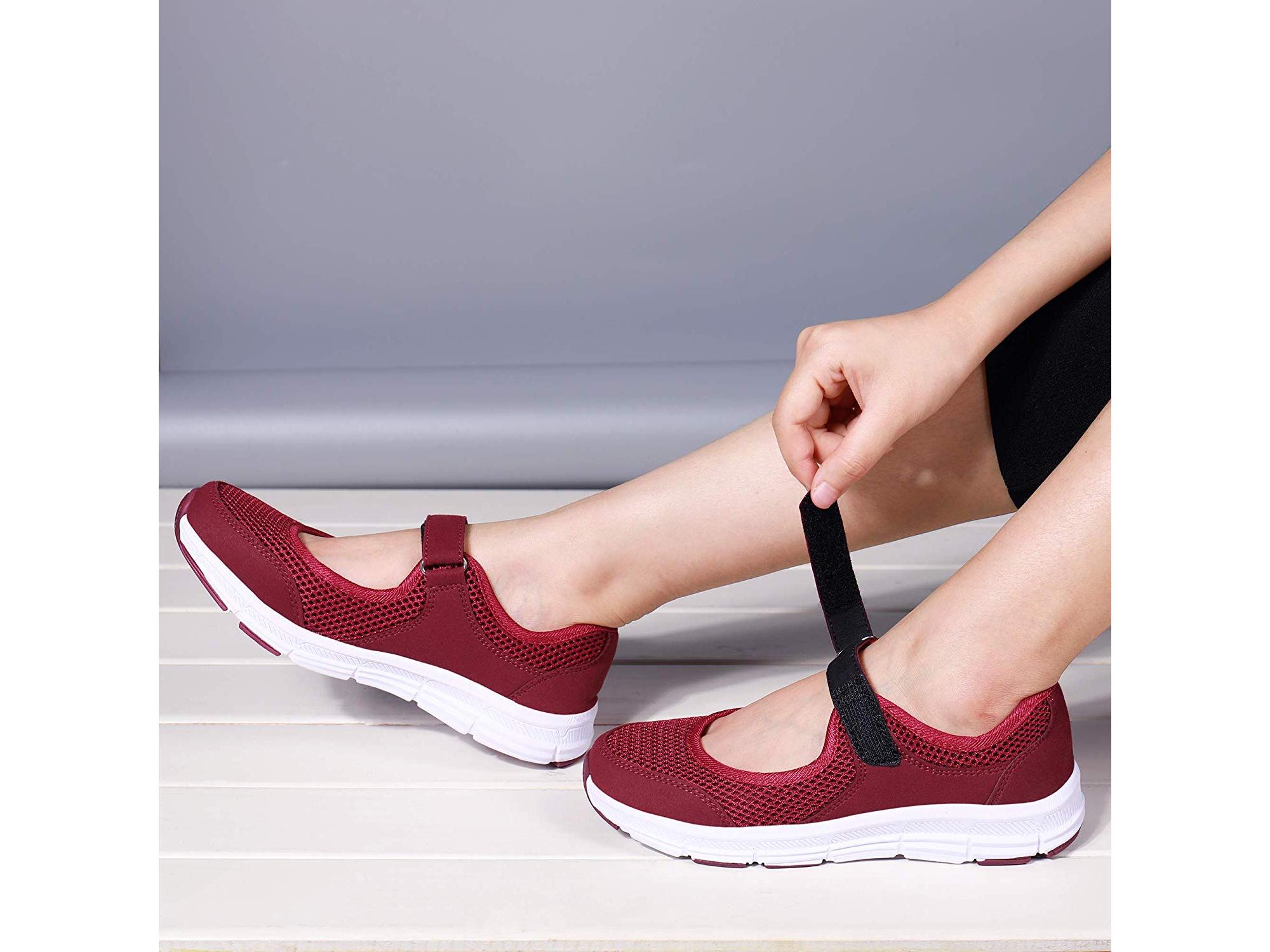wine red court shoes