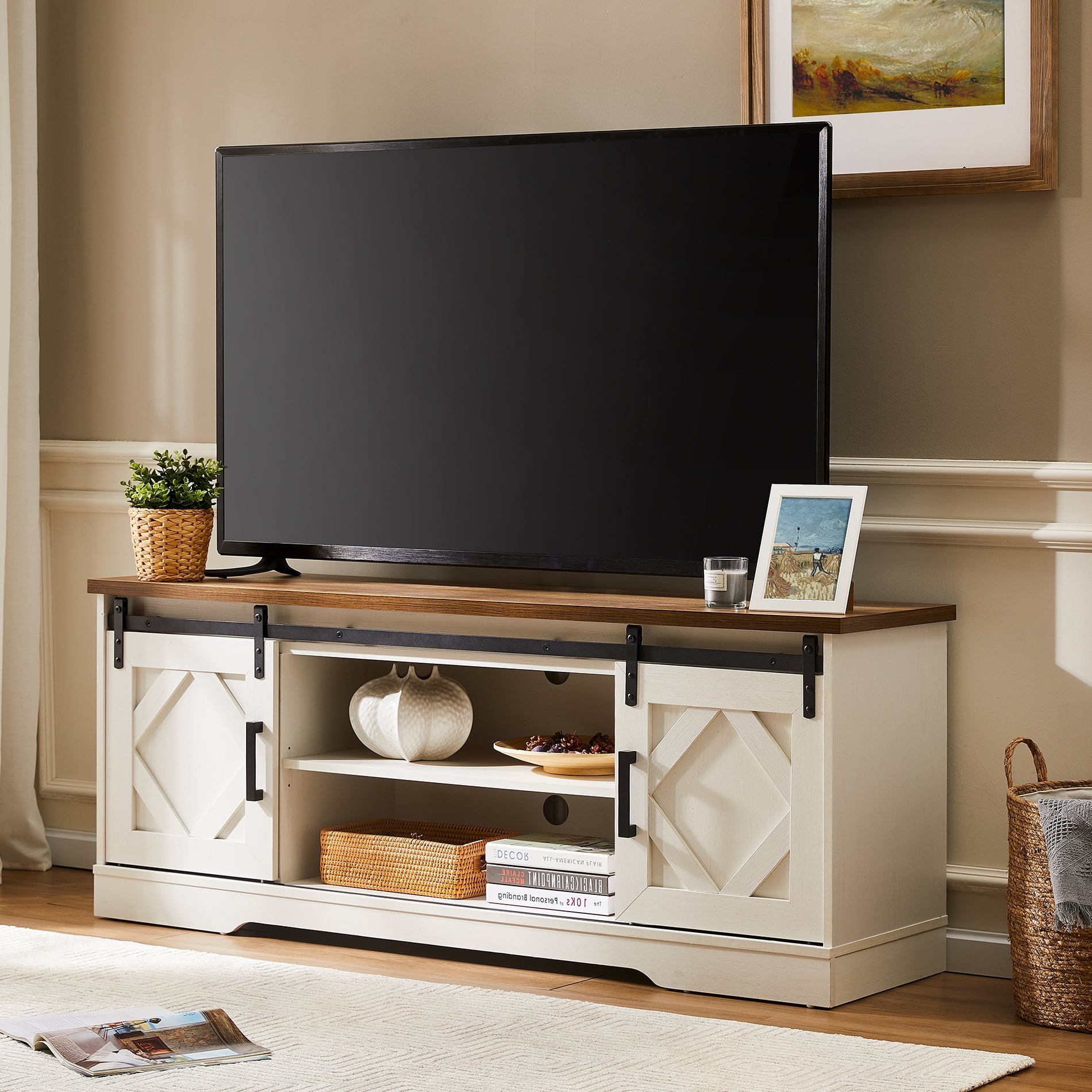TV Stand Coffee Table Media Entertainment Center Console Cabinet Living Room for sale online 