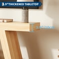 thumbnail image 3 of Kojooin 55 Inch Farmhouse Console Table, 2-Tier Narrow Entryway Table with Storage for Hallway, Foyer or Living Room, 3 of 7