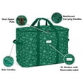 thumbnail image 5 of Holiday Storage Bag - Green Snowflake Décor Organizer with Handles & ID Window, 5 of 9