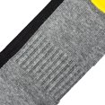 thumbnail image 4 of Basix Ankle Socks for Men, Comfort Athletic Fit, Cotton Blend, Yellow Black Heather, 4 of 6