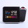 thumbnail image 1 of Reloj despertador digital de proyección para el dormitorio, proyección de reloj despertador LED grande en la pared del techo, proyector 350, cargador USB, para niños mayores con sueño pesado Feliz Sencillez, 1 of 5