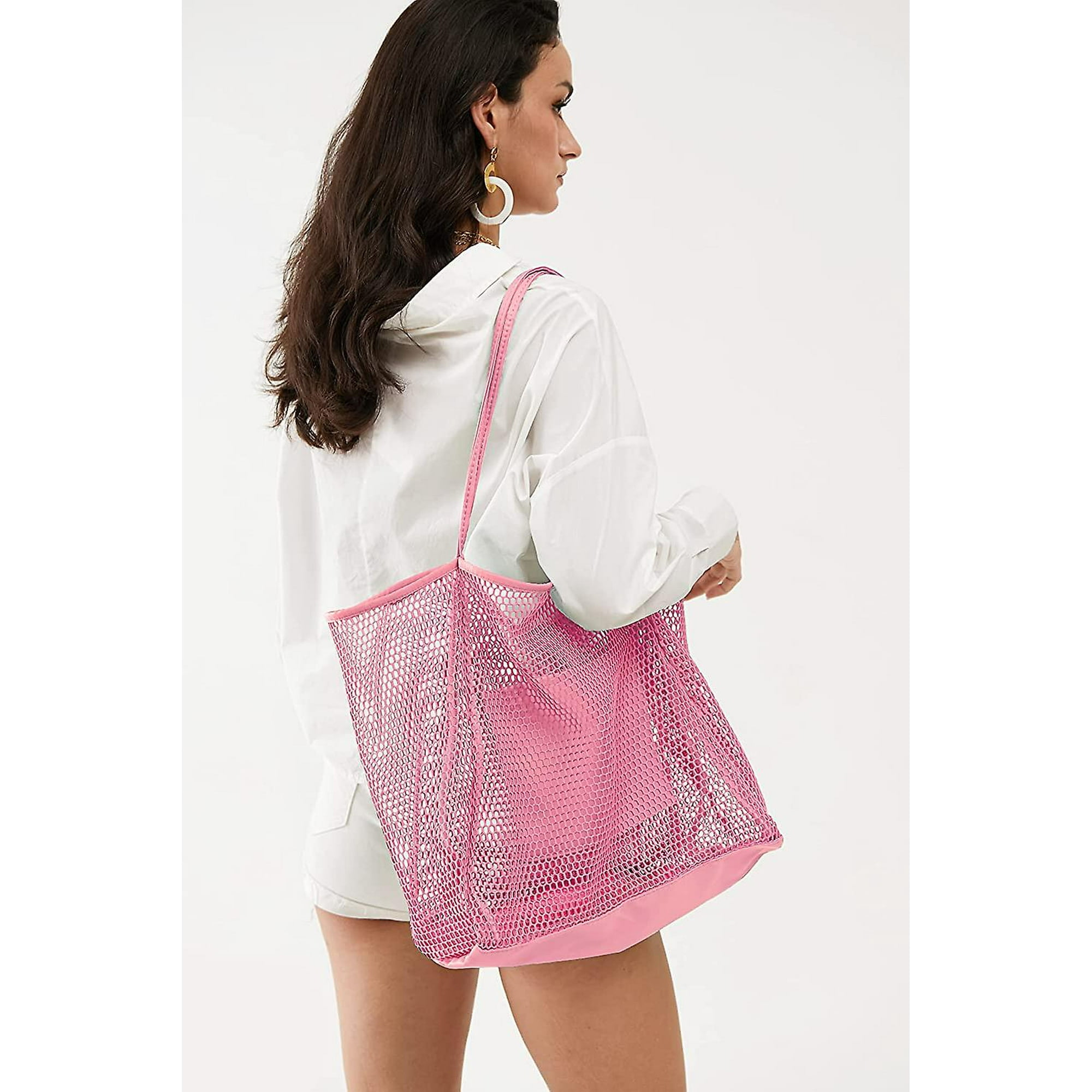 Beach bag pink new arrivals