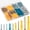 270 Pcs (Gold Silver), variant on Dry wall Anchors and Screws Assortment Kit 270PCS, 135 Plastic Dry Wall Expansion Anchors and 135 Philips Flat Head Wood Screws, 5 Sizes Wall Hanging Kit for Art Decor, Replaces Picture Nails