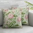 thumbnail image 3 of MDO  Rose Flower Floral One Throw Pillow with Cover for Couch Bed Sofa, 18 x 18 Decorative Pillows w/Case, 3 of 5