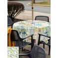 thumbnail image 5 of Outdoor Tablecloths with Umbrella Hole & Zipper, Watercolor Forest Colorful 54x54 Inch Square Tablecloths, Abstract Art Modern Trees Waterproof Table Cloth, Patio/Pool/Picnic Table Covers, 5 of 8