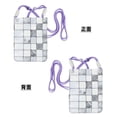 thumbnail image 5 of Multi-Color Cross-Body Handbag 8.27×5.91in Waterproof, Scratch-Resistant And Odor-Free Detachable Shoulder Strap Silver Checked Hand-Drawn Sketch_3, 5 of 8