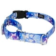 thumbnail image 3 of Country Brook Petz® Watercolor Butterflies Martingale Dog Collar with Plastic Buckle, Small, 3 of 5