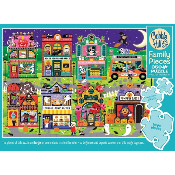 Cobble Hill Family Piece's 350 Puzzle - Boo Town - Sample Poster Included
