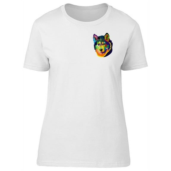 Lovely Colorful Pocket Dog T-Shirt Women -Image by Shutterstock, Female x-Large