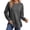 Grey, variant on Oversized Long Sleeve Side Split Sweatshirts Floppy Pullover Crew Neck Fall Winter Lightweight Sweaters for Women Light Blue Xs
