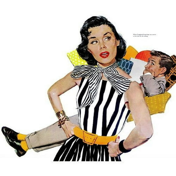 Marmont Hill "The Lady Was Insulted" by Mike Ludlow Painting Print on Canvas