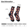 thumbnail image 2 of Cauagu American Football and Fire Flames Print Crew Socks for Women and Men,Adult Athletic Running Socks 1-Pair Sports Socks Work Gear Socks with Moisture Wicking, 2 of 6
