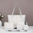 thumbnail image 2 of 4pcs/Set Women Wave Large Capacity Tote Bag Set Fashion Mutil-Function Single Shoulder Bags Handbag Wallet Suit Crossbody Bag, 2 of 7