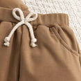 thumbnail image 6 of Zwiiyzr 6M-4T Toddler Baby Boy Clothes Halloween Pumpkin Embroidered Casual Sweatshirt Long Sleeve Round Neck Two Piece Set for Spring and Fall Brown, 6 of 9