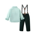 thumbnail image 2 of Baby Boy Clothes Suits 1-6 Years Toddler Formal Dress Shirt Suspender Pants Bowtie Outfit Wedding, 2 of 16
