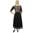 thumbnail image 2 of Phagun Womens Black Cotton Anarkali Jacket Style Kurti Designer Dress-20, 2 of 2