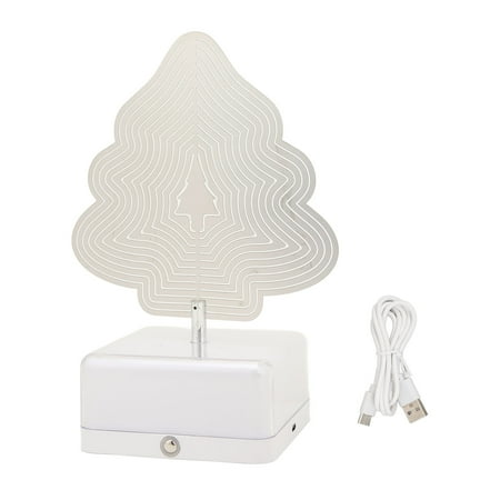 

Big sale 3D Night Light with Remote Control 16 Color Changing RGB USB Type C 1500mAh 3D Table Lamp Adjustable Brightness for Bedroom Xmas Gift Christmas Trees