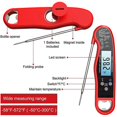 thumbnail image 2 of Termómetro de lectura instantánea para carne (2 paquetes) Termómetro digital impermeable para alimentos para cocina con, 2 of 5