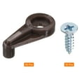 thumbnail image 3 of Uxcell Clips de retención de vidrio, clip de fijación de panel de vidrio con tornillos para fijar puertas de gabinete de vidrio marrón, 3 of 5