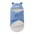 thumbnail image 3 of Bovxnpu Newborn Sleeping Bodysuit Baby Fall Winter Hooded Sleeping Bodysuit Bear Graphic Ear Open Blanket Newborn Sleepwear Summer 2 Piece Outfits, 3 of 7