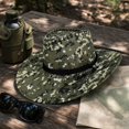 thumbnail image 5 of LNZGNM Sun Hat for Men Wide Brim Sun Protection, Breathable and Cool for Beach Days, Gardening, and Summer Outings, Ready for the Spotlight,Green(One Size), 5 of 5