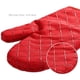 thumbnail image 2 of 1 par de guantes de cocina resistentes al calor con superficie de silicona antideslizante y forro de algodón suave, seguros para cocinar, hornear y hacer barbacoas, 2 of 8