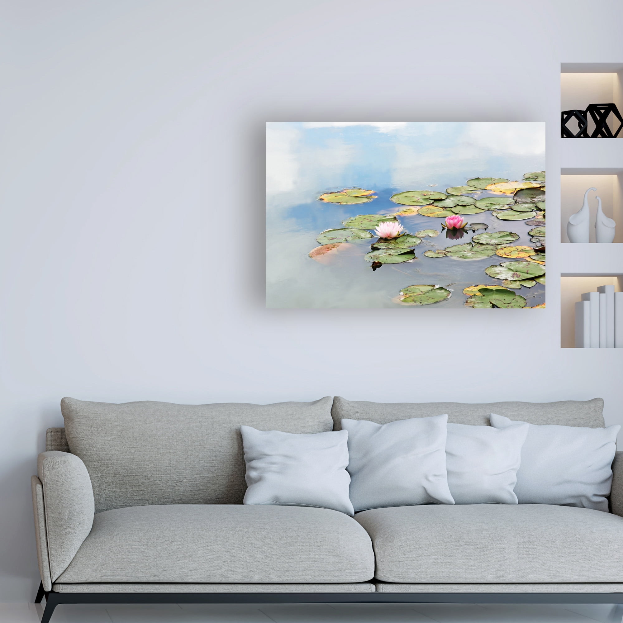Trademark Fine Art 'Monets Garden Lily Pads' Canvas Art by Brooke T. Ryan