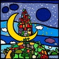 thumbnail image 2 of Wallas 15x15 Gold Ornate Wood Framed with Double Matting Museum Art Print Titled - Sogno lunare, 2 of 4