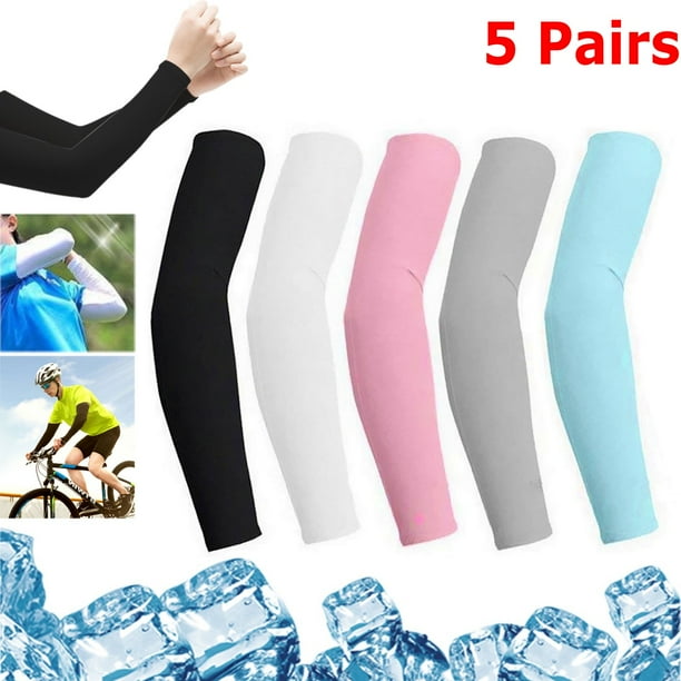 10Pcs Cooling Arm Sleeves Sun UV Protection Cover Sport Basketballfor