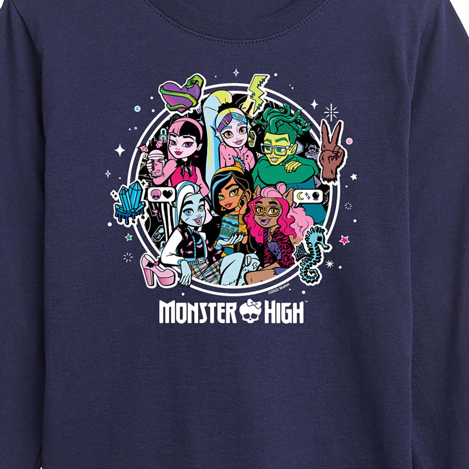 Monster High Students - Toddler And Youth Long Sleeve Graphic T-Shirt