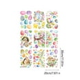 thumbnail image 3 of Matoen Easter Basket Stuffers for Kids, 9Pcs Easter Decorations Retro Easter Window Clings for Glass Window Stickers Decal Spring Window Clings, 3 of 6