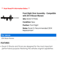 thumbnail image 2 of Front Right Strut Assembly - Compatible with 2014 Nissan Murano, 2 of 2