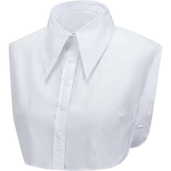 Zhengup Detachable Half Shirt Blouse False Collar Point Collar Under Sweater for Women Girls Skeptical Style