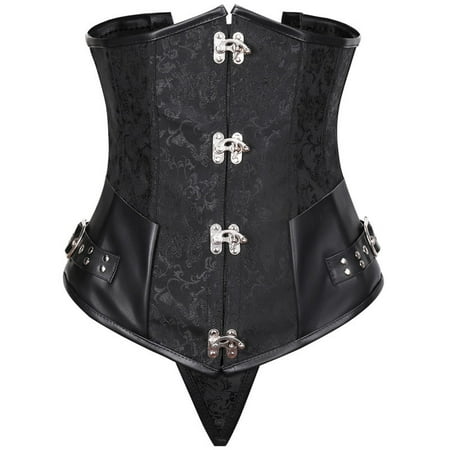 

Toyella Women s Steampunk Vintage Waistband Shaper Black XXXXL