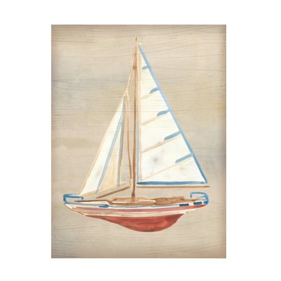 Trademark Fine Art June Erica Vess  Driftwood Sailboat IV Canvas Wall Art