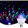 thumbnail image 1 of LED Party Lamp,Automatic Rotating 3W Multi-Color LED Light Bulb, Disco Light Effect, Suitable for All Lamps with E27 Socket, White, 1 of 5