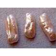 thumbnail image 5 of Lovely Natural Creamy Peach Biwa FW Pearl Strand | 25x7.5-18x9mm | 20 Pearls |, 5 of 6