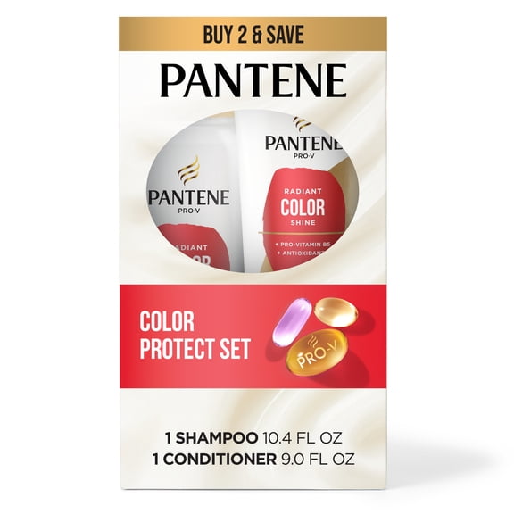 Pantene Pro-V Radiant Color Shine Shampoo and Conditioner Set, 10.4 fl oz   9.0 fl oz