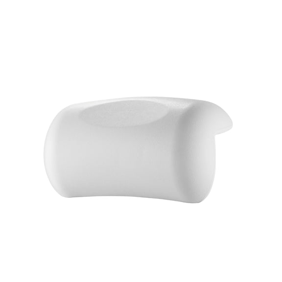Bath Pillow for Tub, Waterproof Bathtub Pillow with Strong Non-Slip Suction Cups, Soft Head & Neck Support Cushion for Relaxing Soaking Bath, Spa Bath Accessory, White