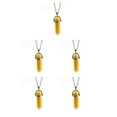 thumbnail image 3 of maskred Hexagon Column Charm Findings Handmade Holiday Hanging Pendants Crystal Necklace Earring Keychains Decorations Yellow 5Set, 3 of 6