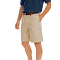 thumbnail image 1 of BlueGeneration Mens Flat Front Teflon Treated Twill Shorts - Khaki Length 8 Inch Waist 50, 1 of 1
