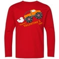 thumbnail image 3 of Inktastic Happy Valentine's Day-monster Truck Long Sleeve Youth T-Shirt, 3 of 5